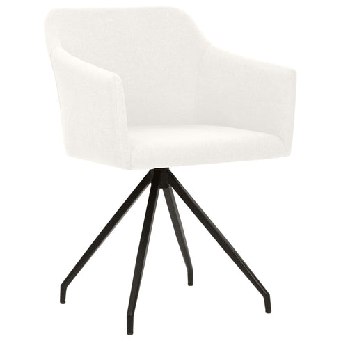 Swen Studio - Swivel Dining Chairs 6 pcs Cream Fabric (UK/IE/FI/NO only) (3x331510)