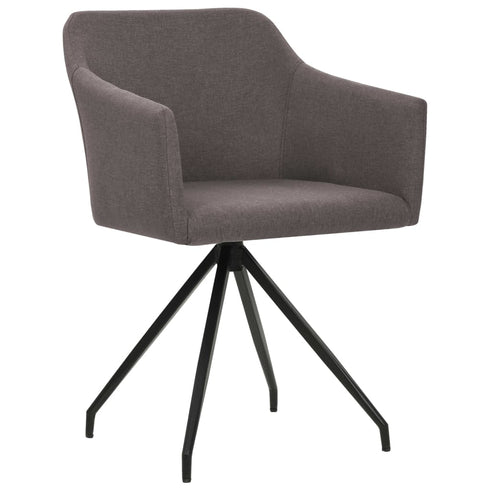 Swen Studio - Swivel Dining Chairs 6 pcs Taupe Fabric (UK/IE/FI/NO only) (3x331515)