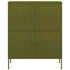 Lady Jillian - Storage Cabinet Olive Green 80x35x101,5 cm Steel - Model 1