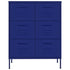 Lady Jillian - Drawer Cabinet Navy Blue 80x35x101,5 cm Steel