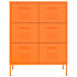 Lady Jillian - Drawer Cabinet Orange 80x35x101,5 cm Steel