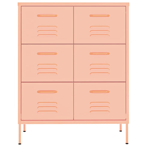 Lady Jillian - Drawer Cabinet Pink 80x35x101,5 cm Steel
