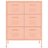Lady Jillian - Drawer Cabinet Pink 80x35x101,5 cm Steel