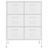 Lady Jillian - Drawer Cabinet White 80x35x101,5 cm Steel