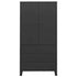 Lady Jillian - Industrial Wardrobe Black 90x50x180 cm Metal
