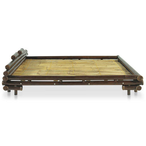 Aki Kagu - Bed Frame Dark Brown Bamboo 180x200 cm 6FT Super King