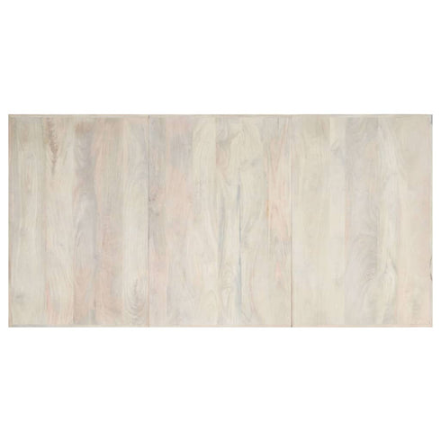 Rustika Rowe - Dining Table White 200x100x75 cm Solid Mango Wood