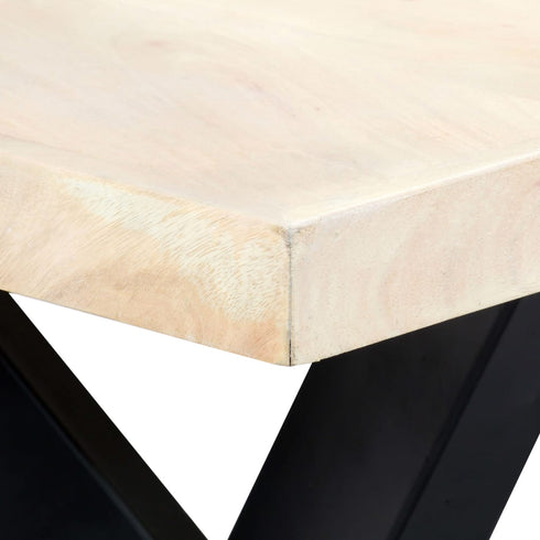 Rustika Rowe - Dining Table White 180x90x75 cm Solid Mango Wood