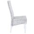 Swen Studio - Dining Chairs 6 pcs Light Brown Kubu Rattan and Mango Wood(3x246654)