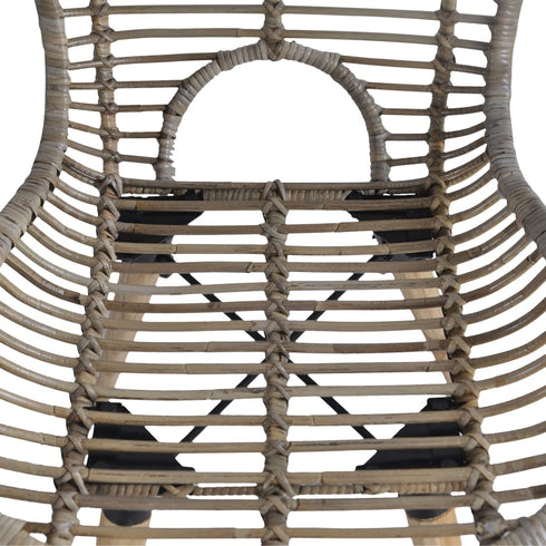 Swen Studio - Dining Chairs 6 pcs Brown Natural Rattan