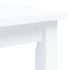 Maison Madeleine - 5 Piece Dining Set Solid Rubber Wood White