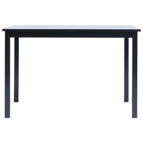 Maison Madeleine - 5 Piece Dining Set Solid Rubber Wood Black