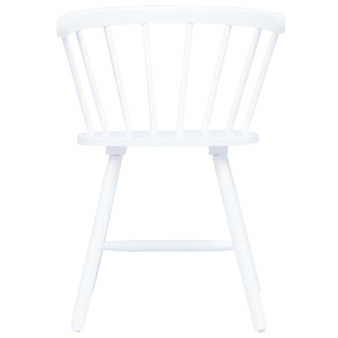 Maison Madeleine - Dining Chairs 6 pcs White Solid Rubber Wood