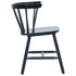 Maison Madeleine - Dining Chairs 6 pcs Black Solid Rubber Wood
