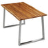 Rustika Rowe - 3 Piece Dining Set Solid Acacia Wood Brown