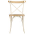 Swen Studio - Cross Chairs 6 pcs White Solid Mango Wood