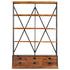 Rustika Rowe - 4Tier Bookcase with 6 Drawers 122x36x181 cm Solid Mango Wood