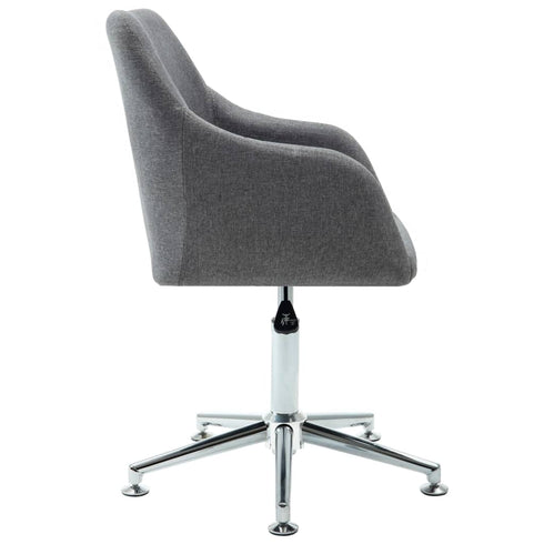Swen Studio - Swivel Dining Chairs 6 pcs Light Grey Fabric (UK/IE/FI/NO only) (6x331498)