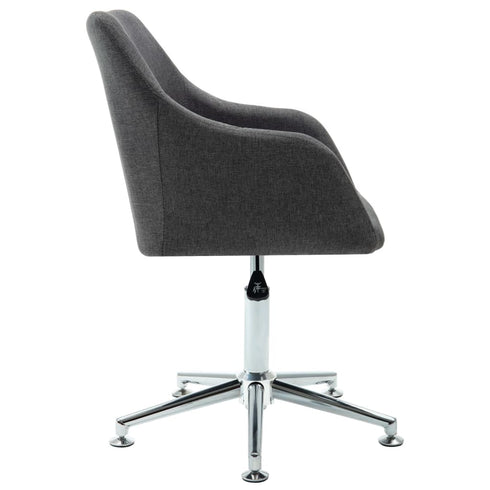 Swen Studio - Swivel Dining Chairs 6 pcs Dark Grey Fabric (UK/IE/FI/NO only) (6x331499)