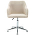 Swen Studio - Swivel Dining Chairs 6 pcs Cream Fabric (UK/IE/FI/NO only) (6x331500)