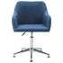 Swen Studio - Swivel Dining Chairs 6 pcs Blue Fabric (UK/IE/FI/NO only) (6x331502)