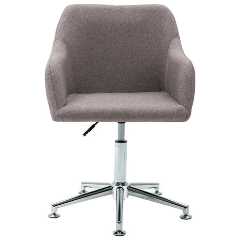 Swen Studio - Swivel Dining Chairs 6 pcs Taupe Fabric (UK/IE/FI/NO only) (6x331507)