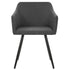 Swen Studio - Dining Chairs 6 pcs Dark Grey Fabric (UK/IE/FI/NO only) (3x331517)