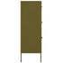 Lady Jillian - Drawer Cabinet Olive Green 80x35x101,5 cm Steel