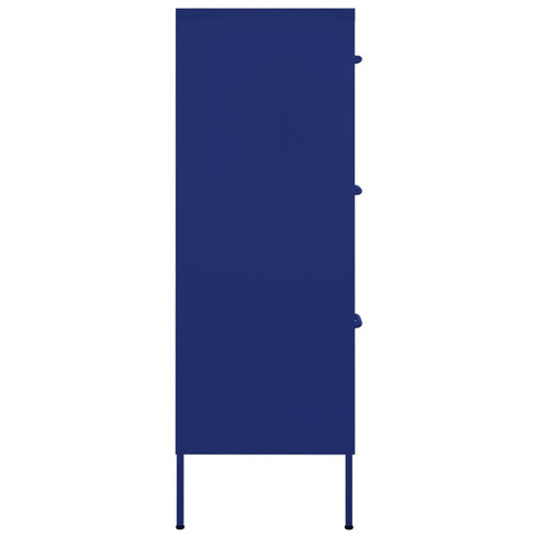 Lady Jillian - Drawer Cabinet Navy Blue 80x35x101,5 cm Steel