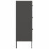 Lady Jillian - Drawer Cabinet Anthracite 80x35x101,5 cm Steel