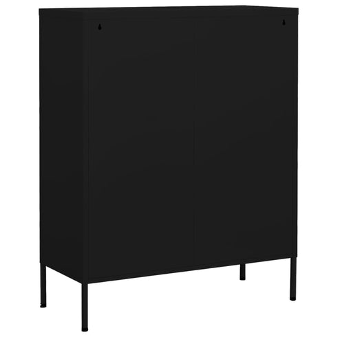 Lady Jillian - Storage Cabinet Black 80x35x101,5 cm Steel - Model 2