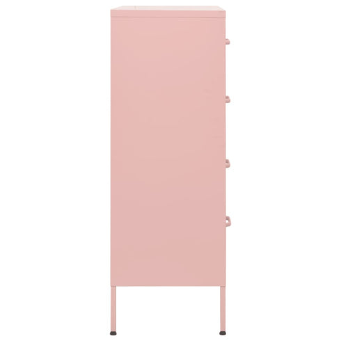 Lady Jillian - Chest of Drawers Pink 80x35x101,5 cm Steel