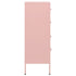 Lady Jillian - Chest of Drawers Pink 80x35x101,5 cm Steel