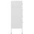 Lady Jillian - Chest of Drawers White 80x35x101,5 cm Steel
