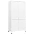 Lady Jillian - Industrial Wardrobe White 90x50x180 cm Metal