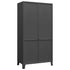 Lady Jillian - Industrial Wardrobe Anthracite 90x50x180 cm Metal