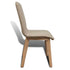 Swen Studio - Dining Chairs 4 pcs Beige Fabric and Solid Oak Wood