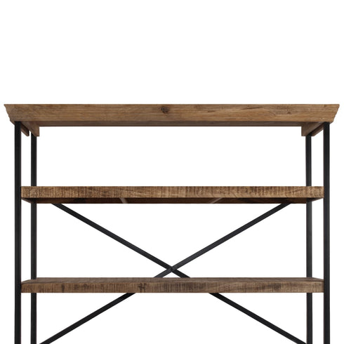 Rustika Rowe - Sideboard with Shelves Solid Mango Wood 120x35x200 cm