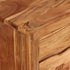Swen Studio - TV Cabinet Solid Acacia Wood with Carved Doors 117x30x40 cm
