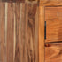 Swen Studio - Sideboard Solid Wood with Carved Doors 160x40x75 cm