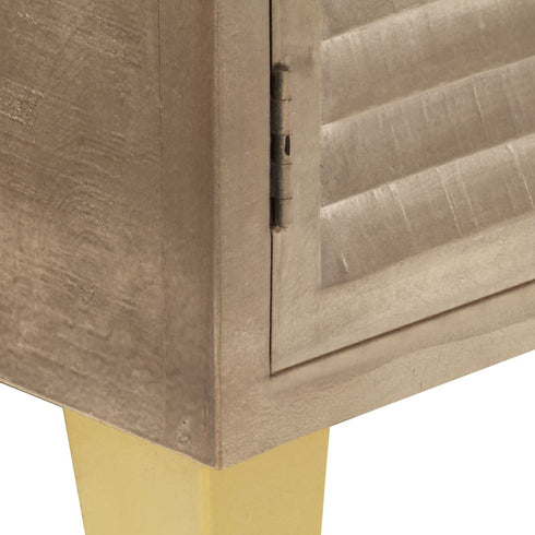 Rustika Rowe - Sideboard 80x35x80 cm Solid Mango Wood and Cast Iron