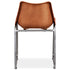 Swen Studio - Dining Chairs 4 pcs Brown Real Leather