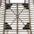 Swen Studio - Dining Chairs 6 pcs Brown Natural Rattan