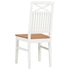 Maison Madeleine - Dining Chairs 6 pcs White Solid Oak Wood