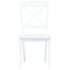 Maison Madeleine - 5 Piece Dining Set Solid Rubber Wood White