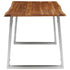 Rustika Rowe - 3 Piece Dining Set Solid Acacia Wood Brown