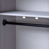 Maison Madeleine - 3Door Wardrobe Grey 118x50x171.5 cm Pine Panama Range