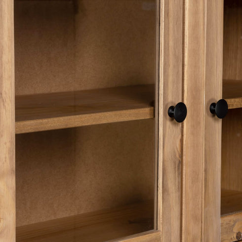 Rustika Rowe - Highboard 93x40.5x180 cm Solid Pine Panama Range