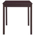 Maison Madeleine - 9 Piece Dining Set Pinewood Dark Brown