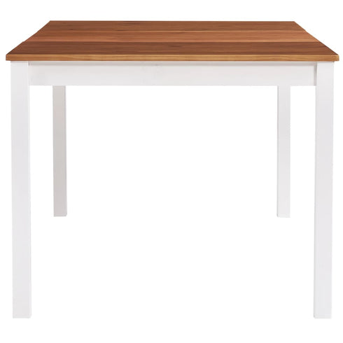 Maison Madeleine - 9 Piece Dining Set Pinewood White and Brown